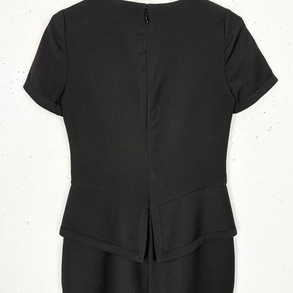 BCBG MaxAzria Womens Madalyn Mini Dress Polyester Rayon Stretch Black Size 2 - Picture 11 of 13